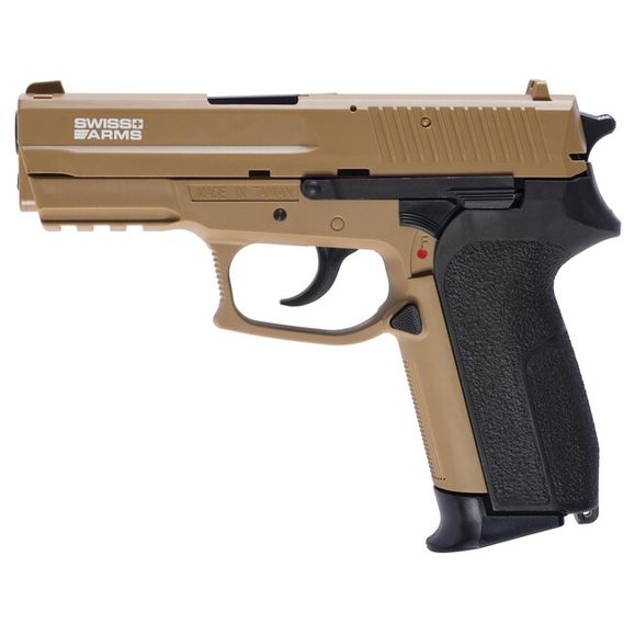 Pistolet airsoftowy Cybergun Swiss Arms MLE HPA FDE ASG, kal. 6 mm