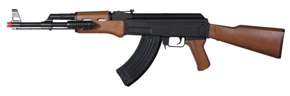 Airsoftowy pistolet maszynowy AK-47 ASG, kal. 6 mm BB, imitacja drewna