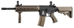 Airsoftowy pistolet maszynowy Lancer Tactical LT-12 G2 M4 RIS EVO Combo AEG, DUAL TON