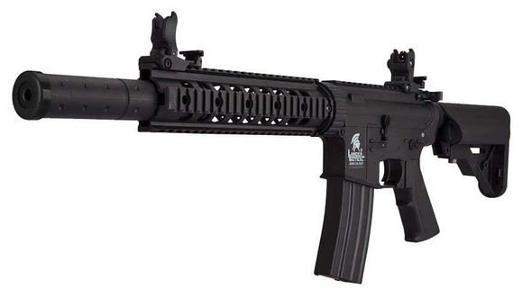 Airsoftowy pistolet maszynowy Lancer Tactical LT-15 M4 Gen2 SD Combo AEG