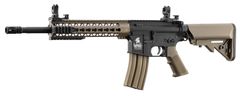 Airsoftowy pistolet maszynowy Lancer Tactical LT-19 G2 M4 KeyMod 10' AEG dual ton