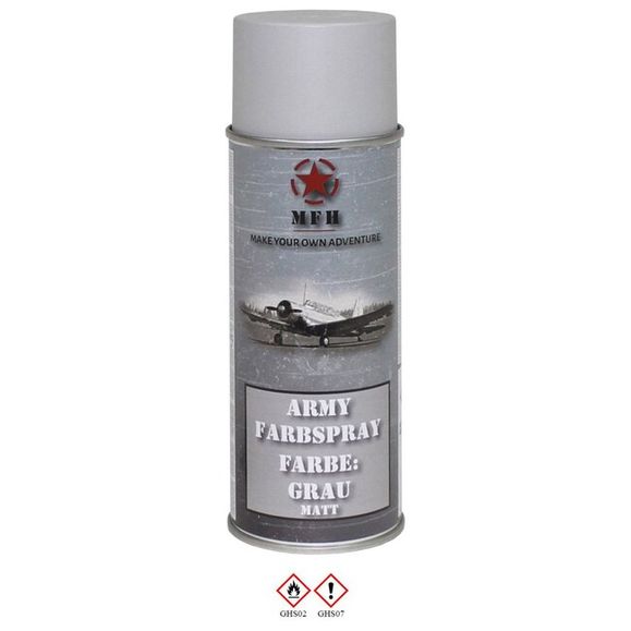 Spray wojskowy MFH 400 ml, kolor Grey