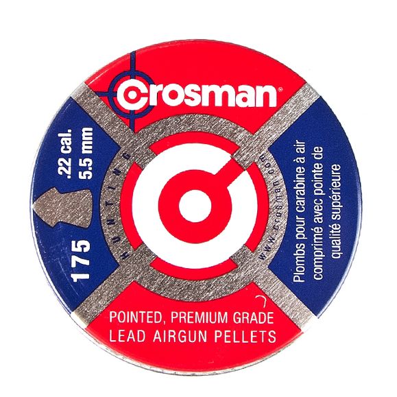 Śrut Diabolo Crosman Pointed, 175 szt., kal. 5,5 mm (.22)