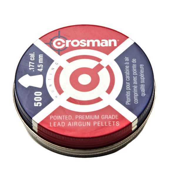 Śrut Crosman Premium Pointed, 500 szt., kal. 4,5 mm
