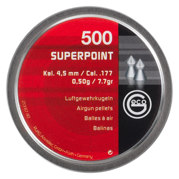 Śrut Diabolo Geco Superpoint, 500 szt., kal. 4,5 mm