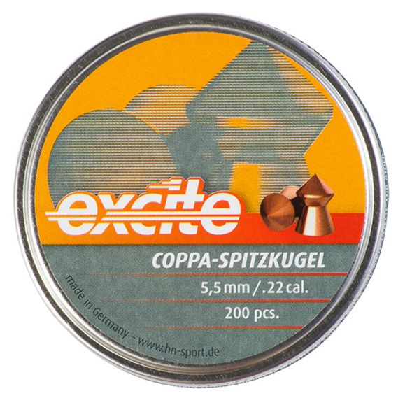 Śrut diabolo HN Excite Copa Spitzkugel, kal. 5,5 mm, 200 szt.