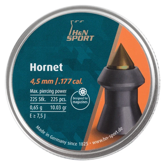 Śrut Diabolo HN Hornet, kal. 4,5 mm, 0.65 g, 225 szt.