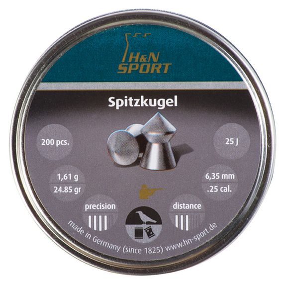 Śrut Diabolo HN Spitzkugel, kal. 6,35 mm, 200 szt.