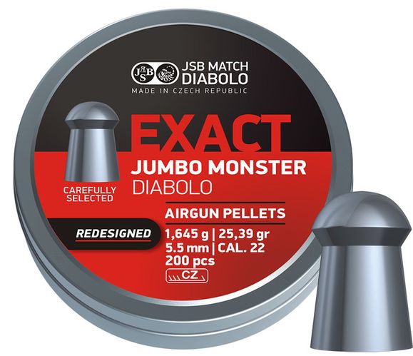 Śrut diabolo JSB Exact Jumbo Monster Redesigned, kal. 5,52 mm, 200 szt.