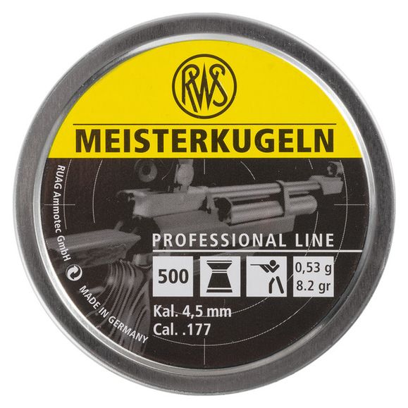 Śrut Diabolo RWS Meisterkugeln, kal. 4,5 mm, 0,53 g.