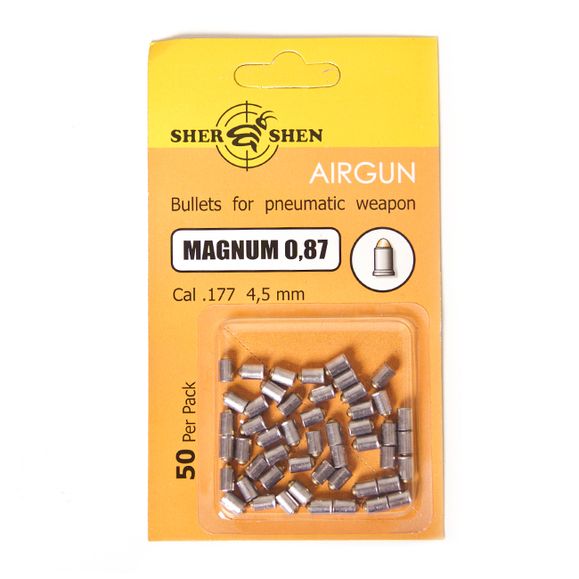 Śrut diabolo Shershen Magnum, kal. 4,5 mm, 0,87 g, 50 szt.