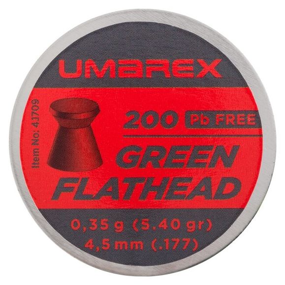 Śrut diabolo Umarex Green Flathead Pb Free kal. 4,5 mm, 200 szt.