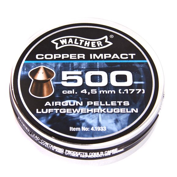 Śrut Diabolo Walter Copper Impact, 500 szt., kal. 4,5 mm