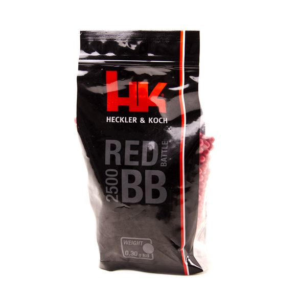 Kulki BB 6 mm Heckler&Koch 0,30 g, 2500 szt., czerwone