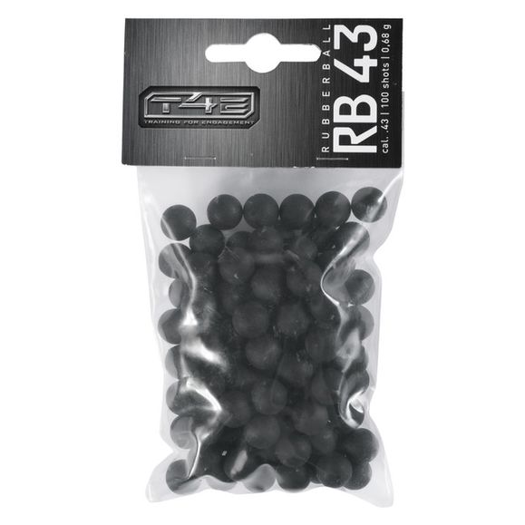 Gumowe kulki T4E Rubber Ball RB .43 0,68 g polimer 100 szt.