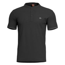 Koszulka męska Pentagon Levantes Henley Stripes, czarna