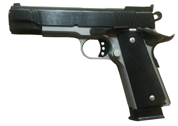 Pistolet Norinco 1911 A1, czarny/nikiel, kal. .45 ACP