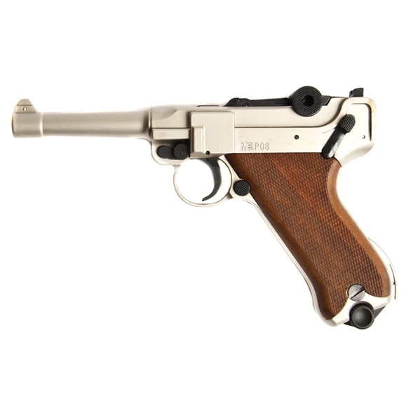 Pistolet gazowy Cuno Melcher P08, satyna, kal. 9 mm