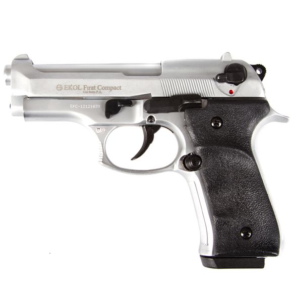 Pistolet gazowy Ekol Firat Compact, nikiel, kal. 9 mm