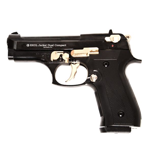 Pistolet gazowy Ekol Jackal dual Compact, kombinacja, kal. 9 mm, Full Auto