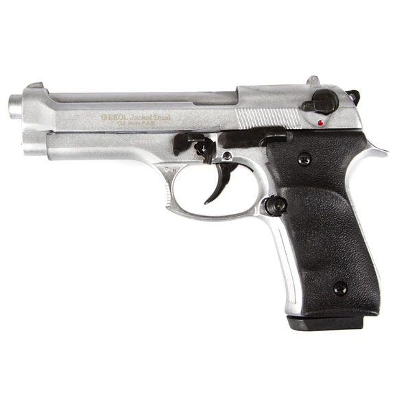 Pistolet gazowy Ekol Jackal dual, nikiel, kal. 9 mm, Knall Full Auto