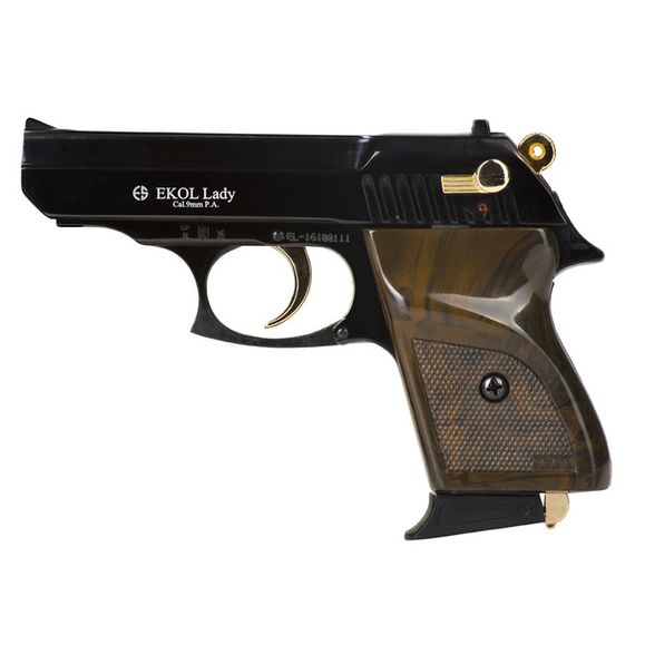Pistolet gazowy Ekol Lady, kombinowany, czarny, kal. 9 mm