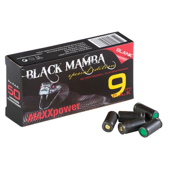Naboje alarmowe Black Mamba 9 mm P.A.K., 50 szt.