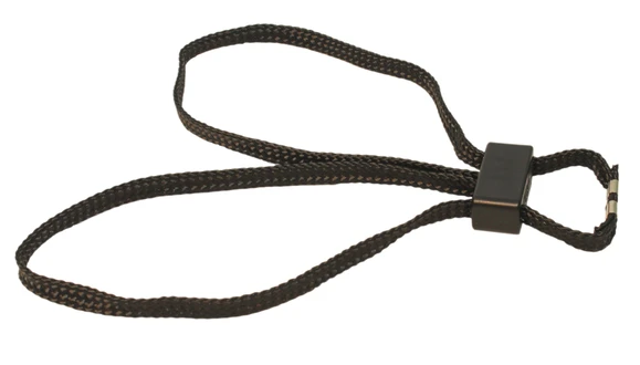 Tekstylne kajdanki jednorazowe w kolorze czarnym HT-01-B