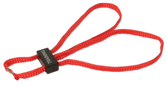 Tekstylne kajdanki treningowe w kolorze czerwonym HT-01-T