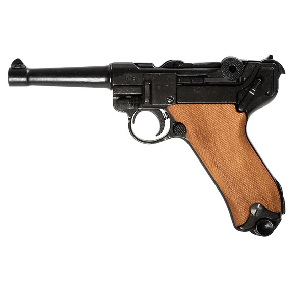 Replika pistolet Parabellum Luger P08, Niemcy, drewno