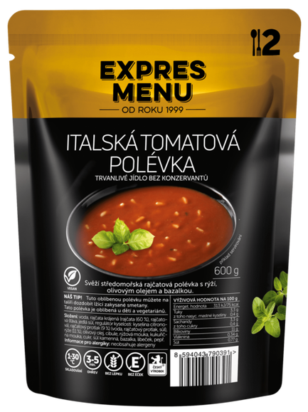 Włoska zupa pomidorowa,2 porcja