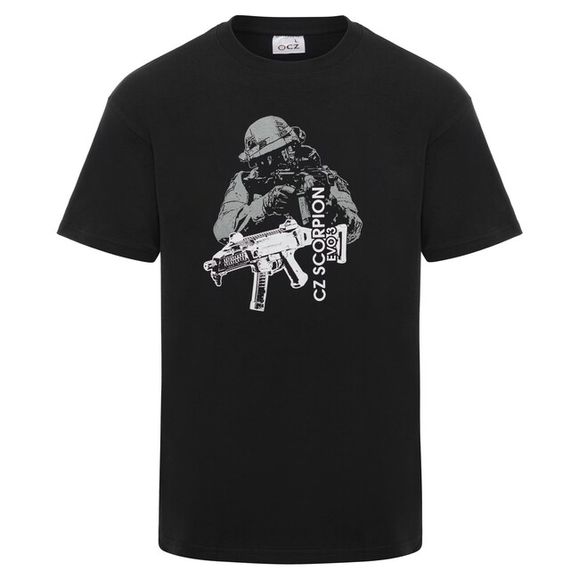 Koszulka CZ Scorpion, kolor czarny