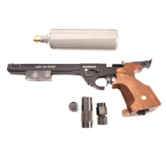 Pistolet pneumatyczny Alfa Sport CO2 z kompensatorem, kal. 4,5 mm, czarny